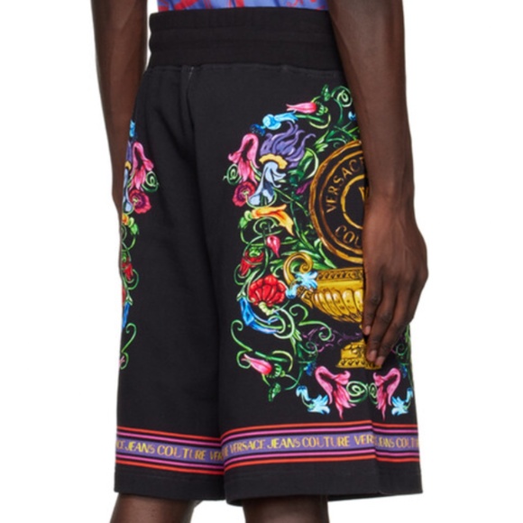 NWT | Versace Jeans Couture Felpa Baroque Print Shorts | Sz S - Picture 5 of 10